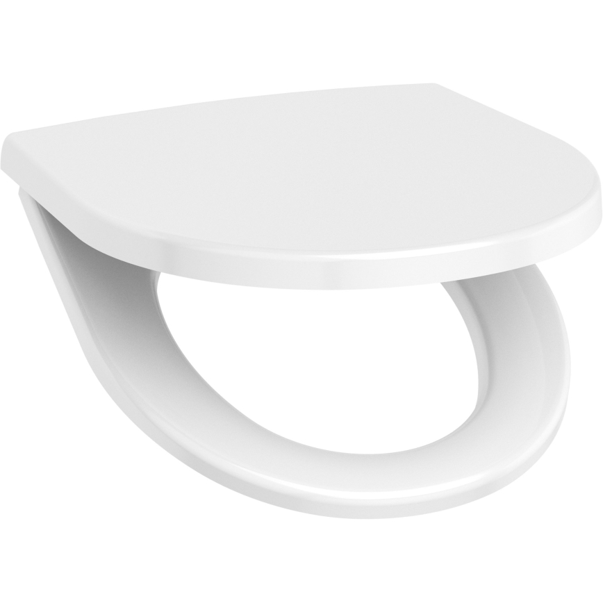 WC sospeso LYRA + sedile WC SoftClose LYRA + placca di comando DUAL + modulo da incasso + guarnizione isolante