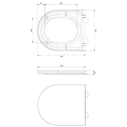 WC sospeso OTTAWA + sedile WC SoftClose OTTAWA + pulsante di scarico SIGMA + modulo da incasso + guarnizione isolante