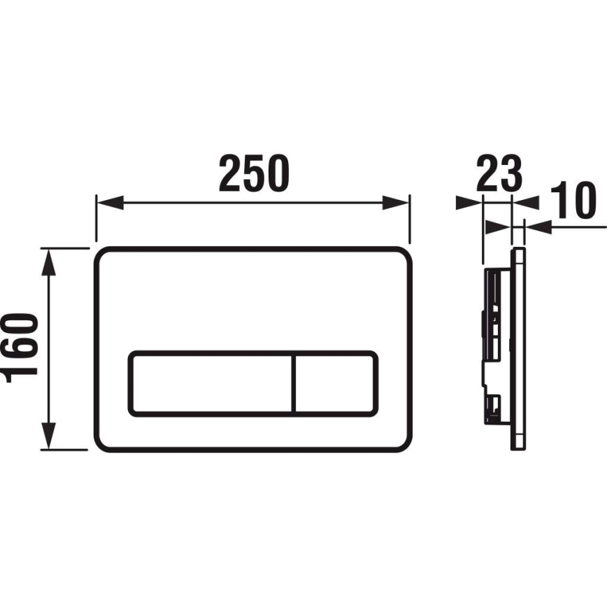 WC suspendu DEEP + abattant WC SoftClose DEEP + plaque de commande DUAL + module encastré + joint isolant