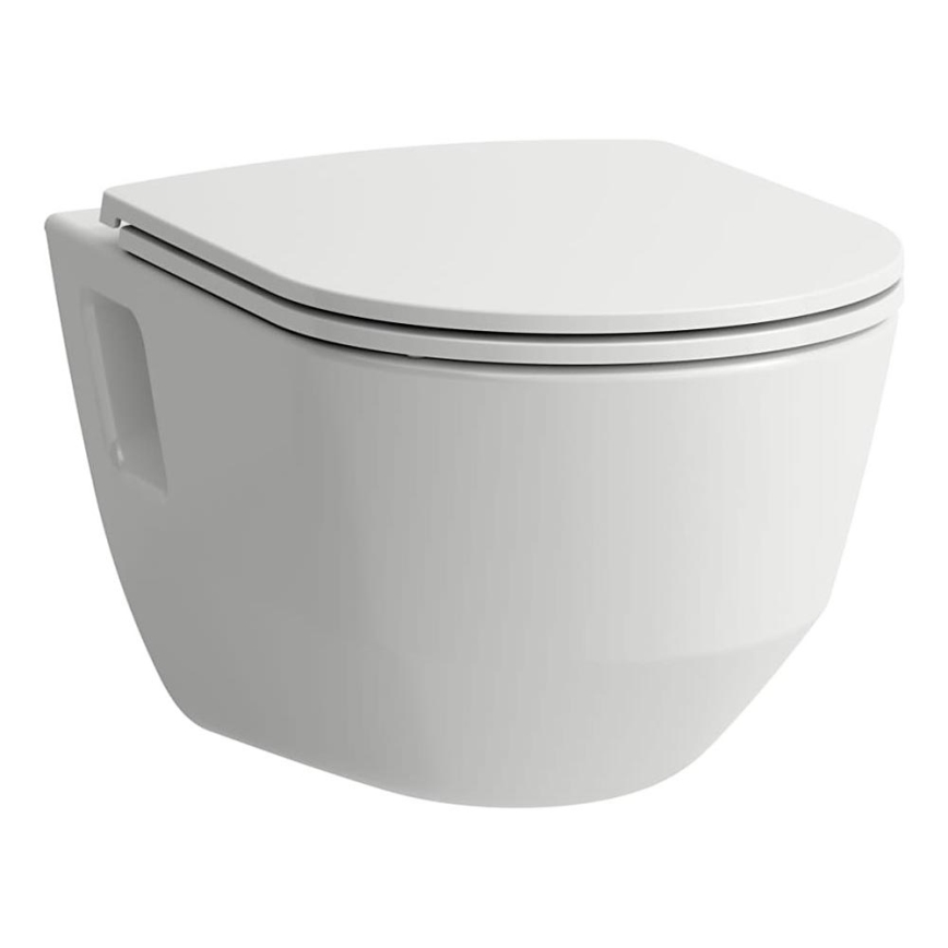 WC suspendu PRO + abattant WC SoftClose PRO + bouton de chasse d'eau à double commande DUAL LIS + module d'encastrement + patin isolant