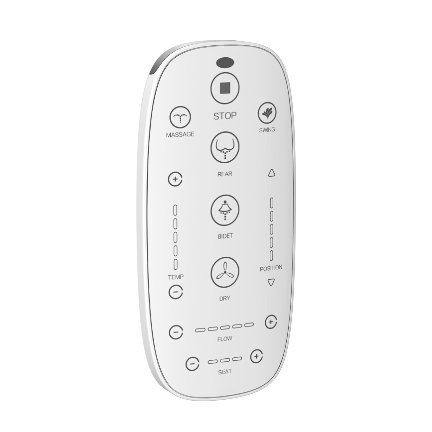 WC suspendu avec bidet intégré TISVILDELEJE 1600W/230V + abattant WC SoftClose à fermeture douce + bouton de chasse SIGMA + module encastré + patin isolant + télécommande