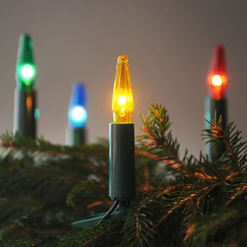 Weihnachts-Lichterkette ASTERIA 16xE10 13,5m mehrfarbig, Hergestellt in Tschechien