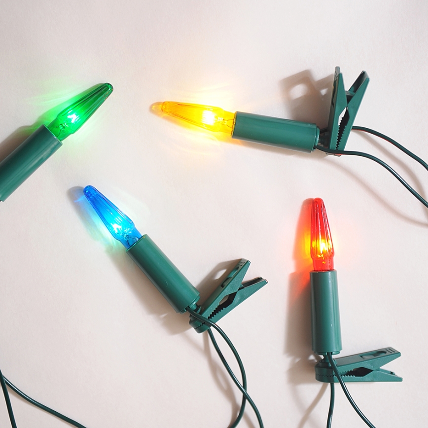 Weihnachtskette ASTERIA 16xE10/14V/230V farbig