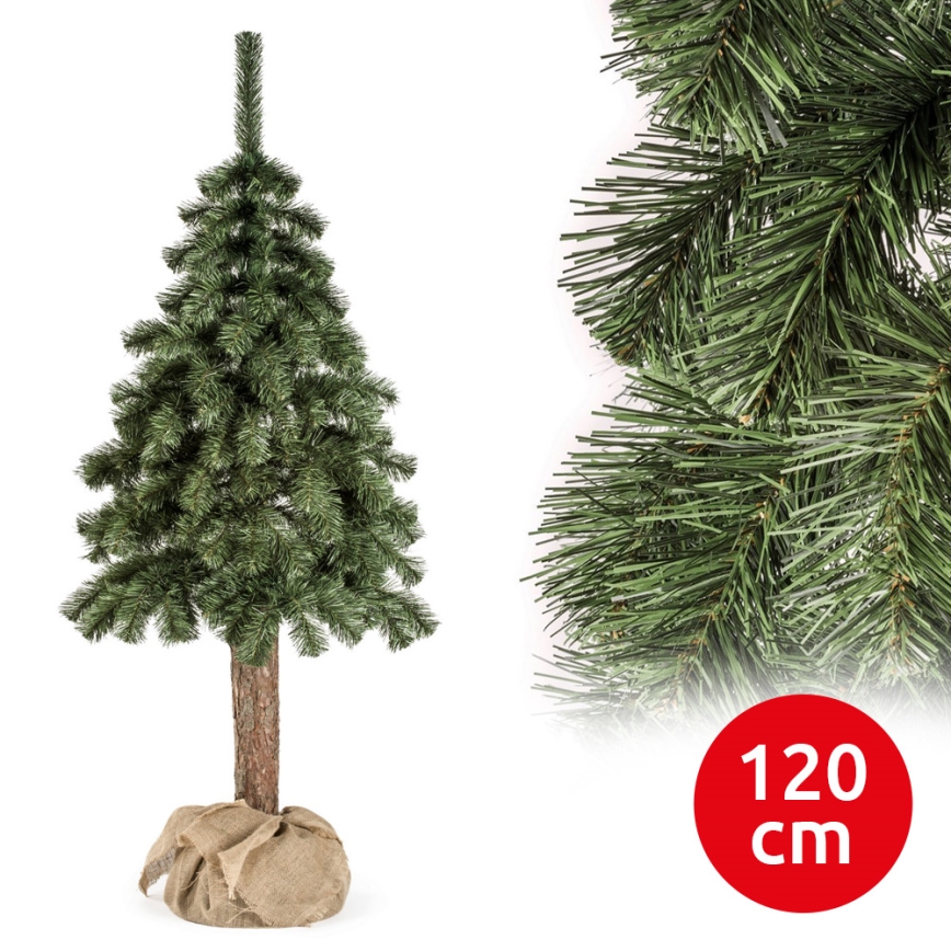 Weihnachtsbaum auf einem Baumstamm NATURAL 120 cm Tanne