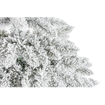 Weihnachtsbaum auf einem Baumstamm NATURAL WITH SNOW 120 cm Fichte