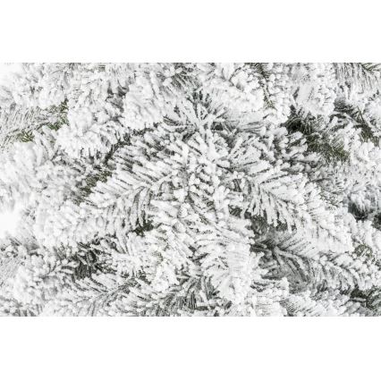 Weihnachtsbaum auf einem Baumstamm NATURAL WITH SNOW 120 cm Fichte