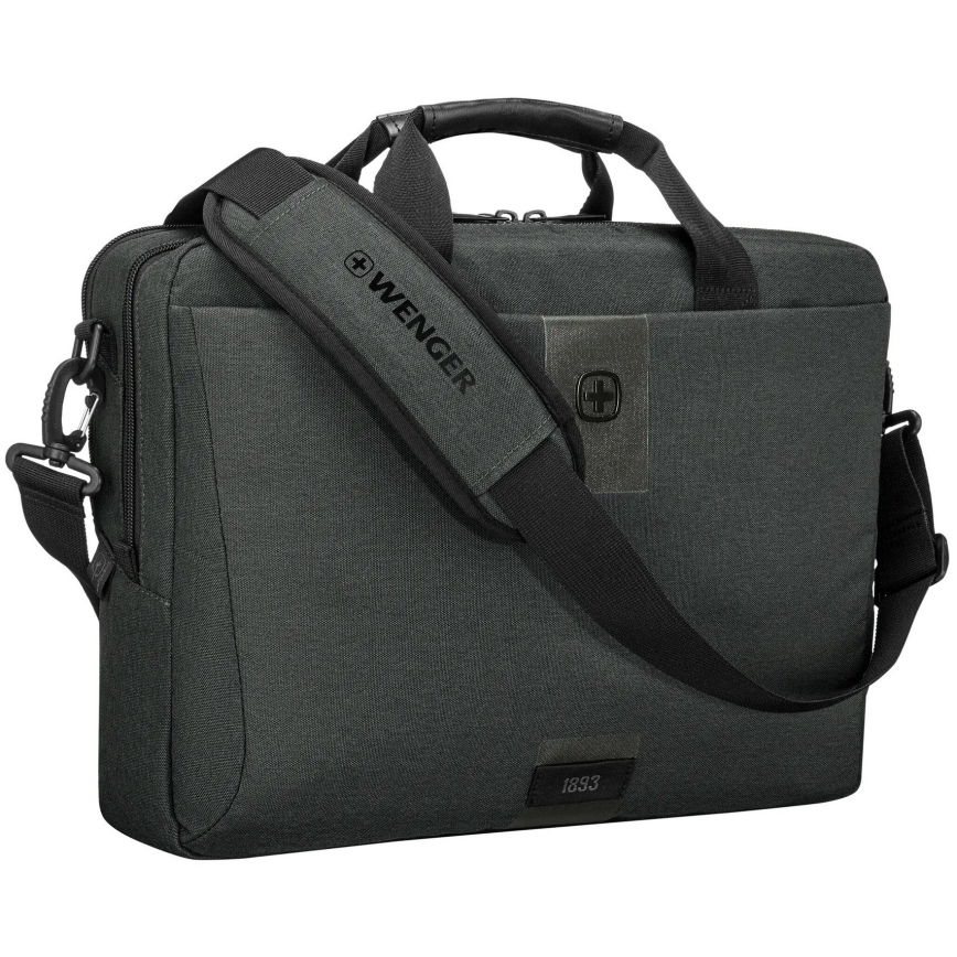 Wenger - Borsa per laptop 15 l 16" con tasca per tablet 10" MX ECO Brief grigio