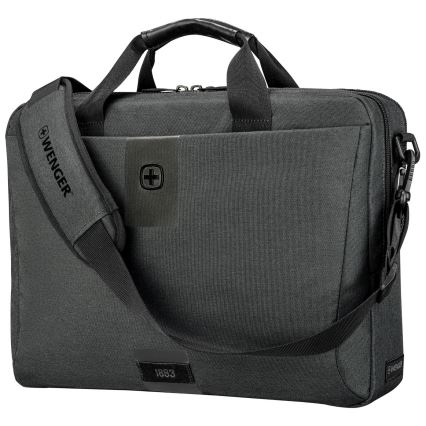 Wenger - Borsa per laptop 15 l 16" con tasca per tablet 10" MX ECO Brief grigio