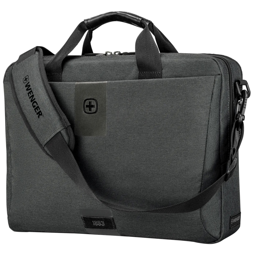 Wenger - Borsa per laptop 15 l 16" con tasca per tablet 10" MX ECO Brief grigio