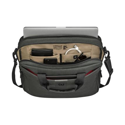 Wenger - Borsa per laptop 15 l 16" con tasca per tablet 10" MX ECO Brief grigio