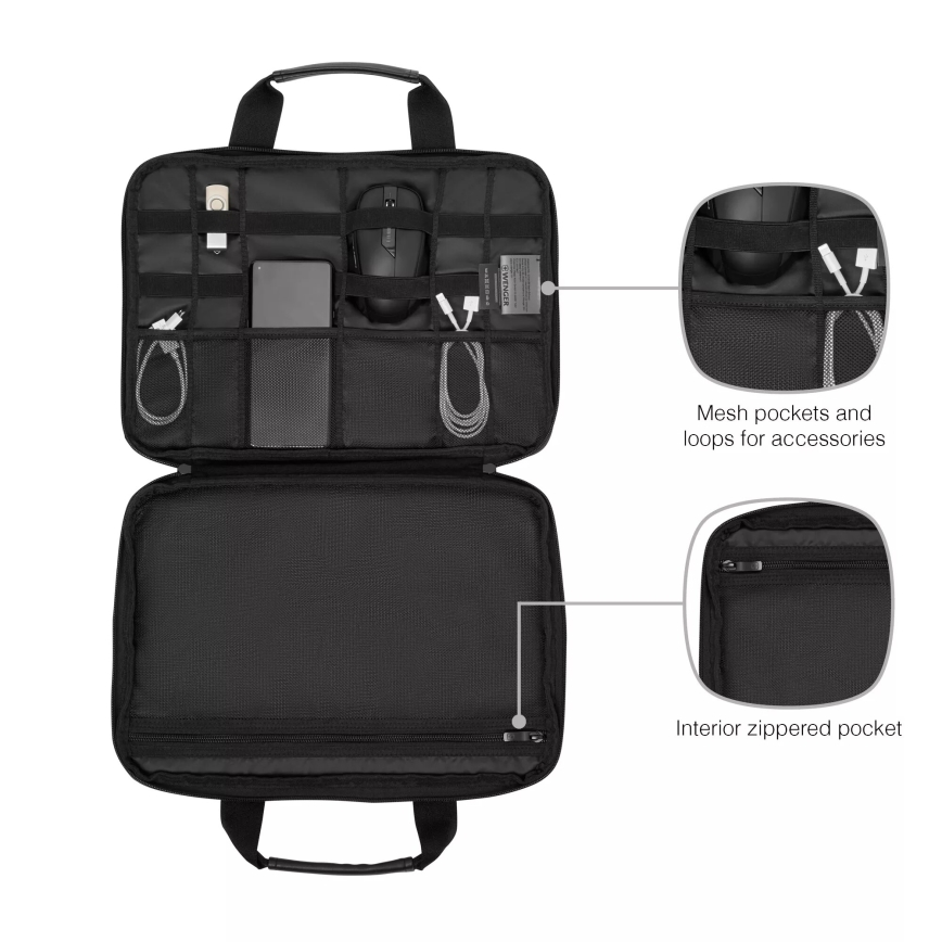 Wenger - Borsa per laptop 6 l 14" Guyde nero