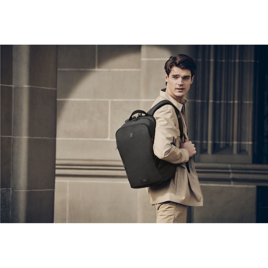 Wenger - Laptop-Rucksack 21 l 16" mit Tablet-Fach 10" MX Light schwarz