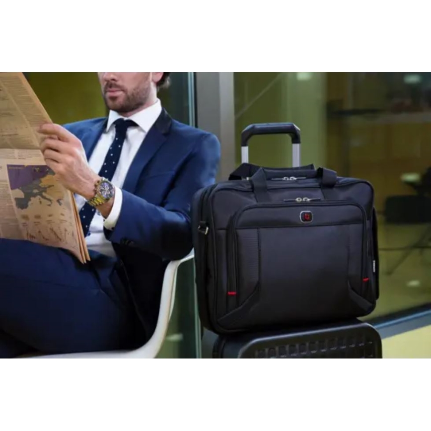 Wenger - Laptoptasche 15 l 16" mit Tablet-Tasche 10" Prospectus schwarz