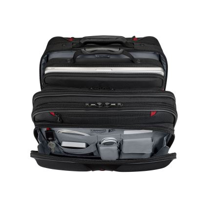 Wenger - Reisekoffer auf Rollen 25 l 17 + Notebooktasche 15,6 Patriot Schwarz