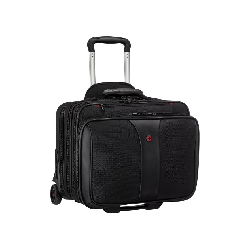 Wenger - Reisekoffer auf Rollen 25 l 17 + Notebooktasche 15,6 Patriot Schwarz