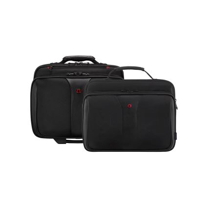 Wenger - Reisekoffer auf Rollen 25 l 17 + Notebooktasche 15,6 Patriot Schwarz