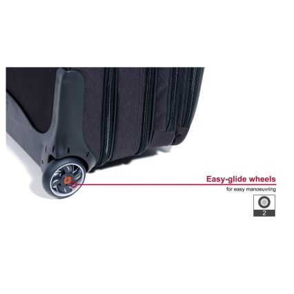 Wenger - Reisekoffer auf Rollen 25 l 17 + Notebooktasche 15,6 Patriot Schwarz