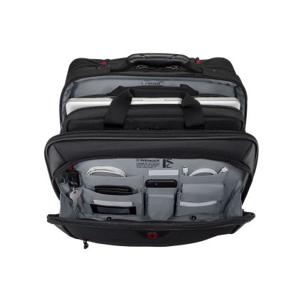 Wenger - Reisekoffer auf Rollen 23 l 17" + Laptop-Tasche 15,4" Potomac schwarz