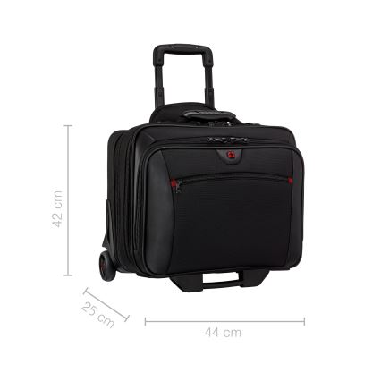 Wenger - Reisekoffer auf Rollen 23 l 17" + Laptop-Tasche 15,4" Potomac schwarz
