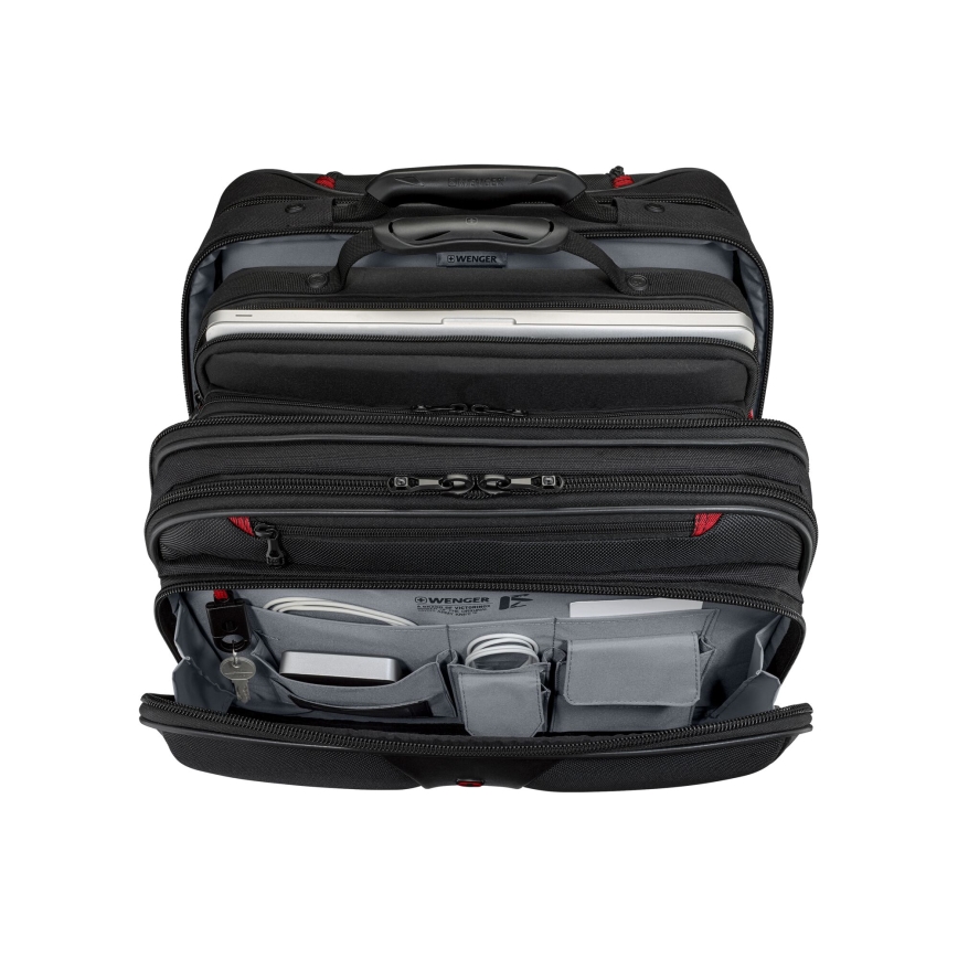 Wenger - Reisekoffer auf Rollen 25 l 17" + Laptop-Tasche 15,6" Patriot schwarz