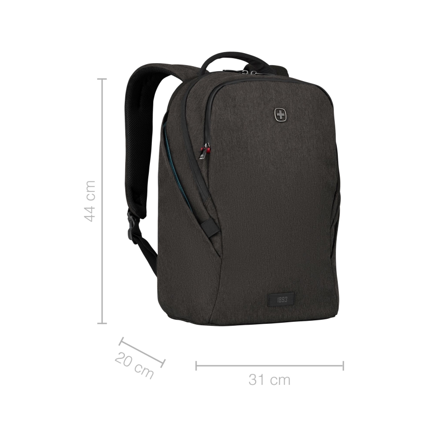 Wenger - Sac à dos pour ordinateur portable 21 l 16" avec pochette pour tablette 10" MX Luminaire noir