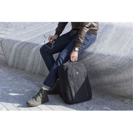 Wenger - Zaino per laptop 16 l 16" con tasca per tablet 12" Città Traveler nero