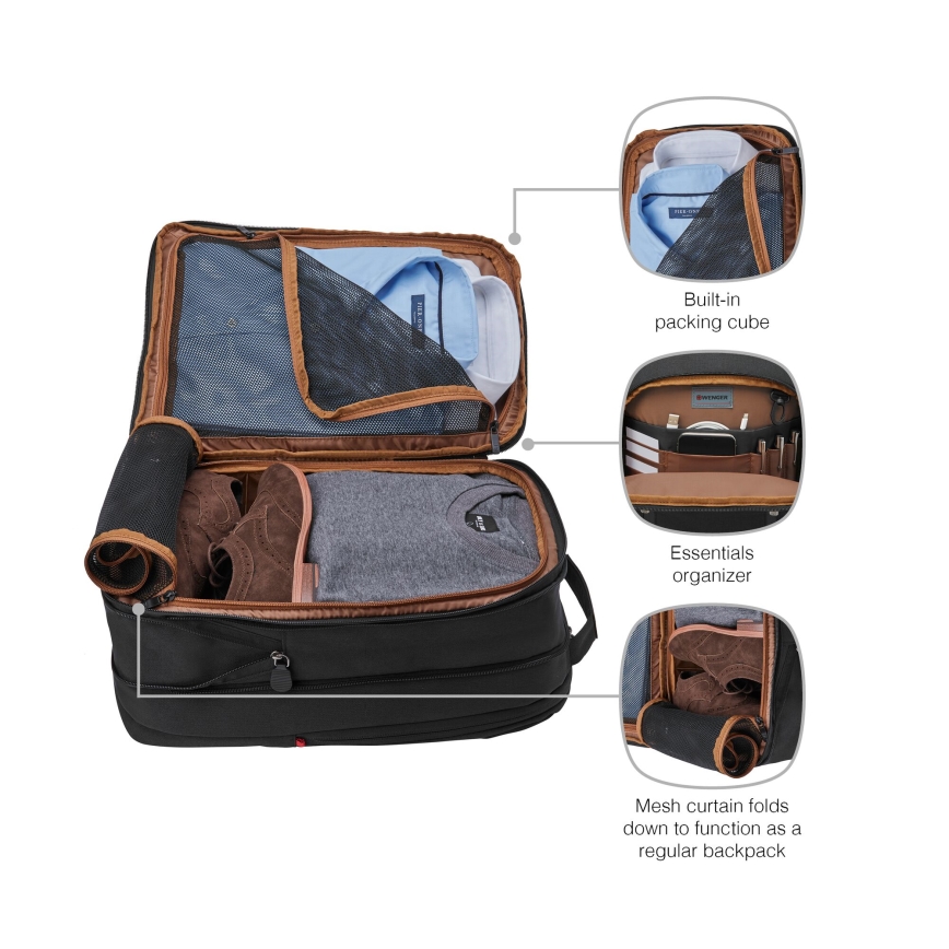 Wenger - Zaino per laptop 16 l 16" con tasca per tablet 12" Città Traveler nero