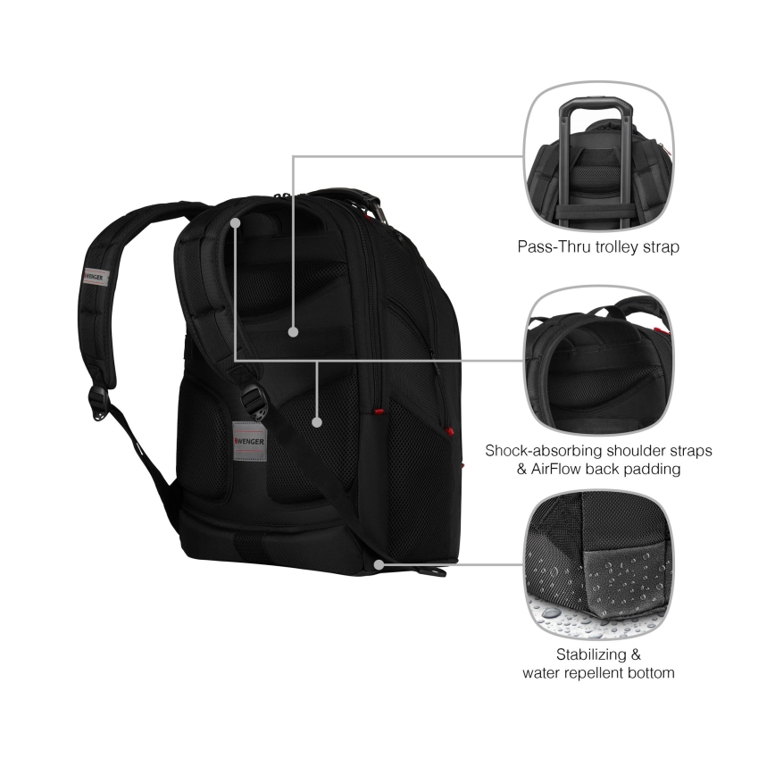 Wenger - Zaino per laptop 26 l 17" con tasca per tablet 10" Ibex Ballistic Deluxe