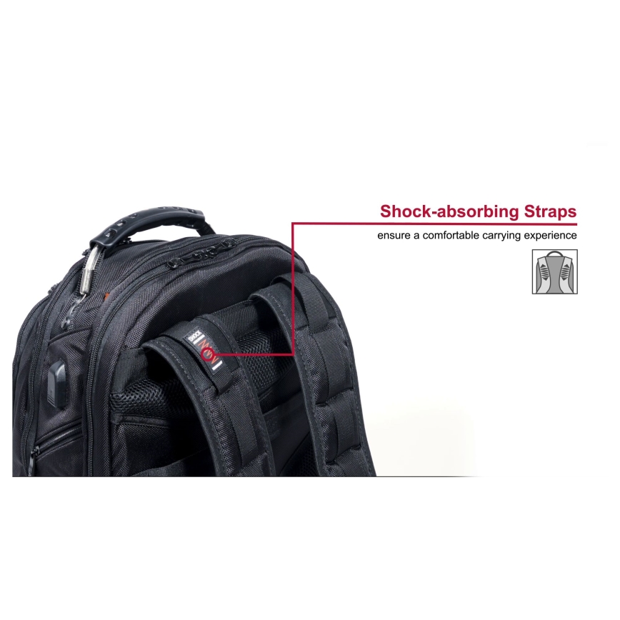 Wenger - Zaino per laptop 26 l 17" con tasca per tablet 10" Ibex Ballistic Deluxe