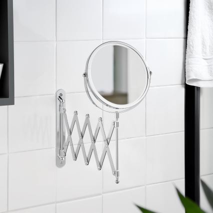 WENKO 15165100 - Specchio cosmetico EXCLUSIVE 19x38,5 cm in cromo lucido