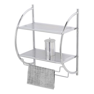 WENKO 15173100 - Étagère EXCLUSIVE 45,5 x 54,5 cm en chrome brillant