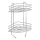 WENKO 15498100 - Eckregal EXCLUSIVE 23 x 30,5 cm, glänzender Chrom