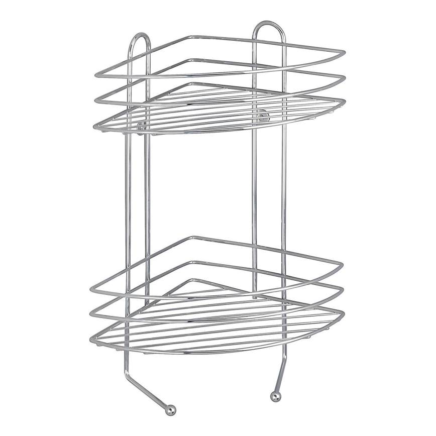 WENKO 15498100 - Mensola angolare EXCLUSIVE 23x30,5 cm cromo lucido