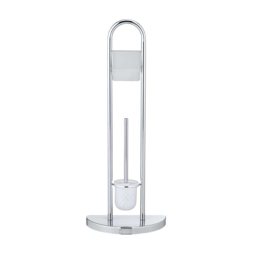 WENKO 16608100 - Brosse WC COSENZA 33x84 cm chrome brillant/satiné