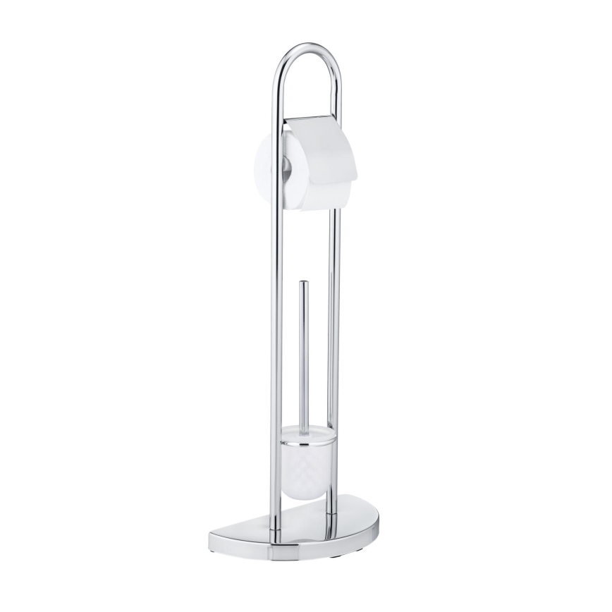 WENKO 16608100 - Scopino WC COSENZA 33x84 cm cromo lucido/satinato