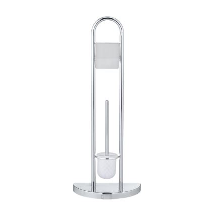 WENKO 16608100 - WC-Bürste COSENZA 33x84 cm glänzender Chrom/Satin