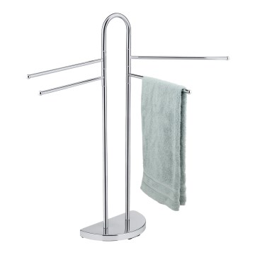 WENKO 16610100 - Porte-serviettes sur pied COSENZA 33x93,5 cm chrome brillant