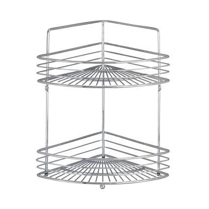 WENKO 16821100 - Étagère d'angle MILANO 31,5x37 cm chrome brillant