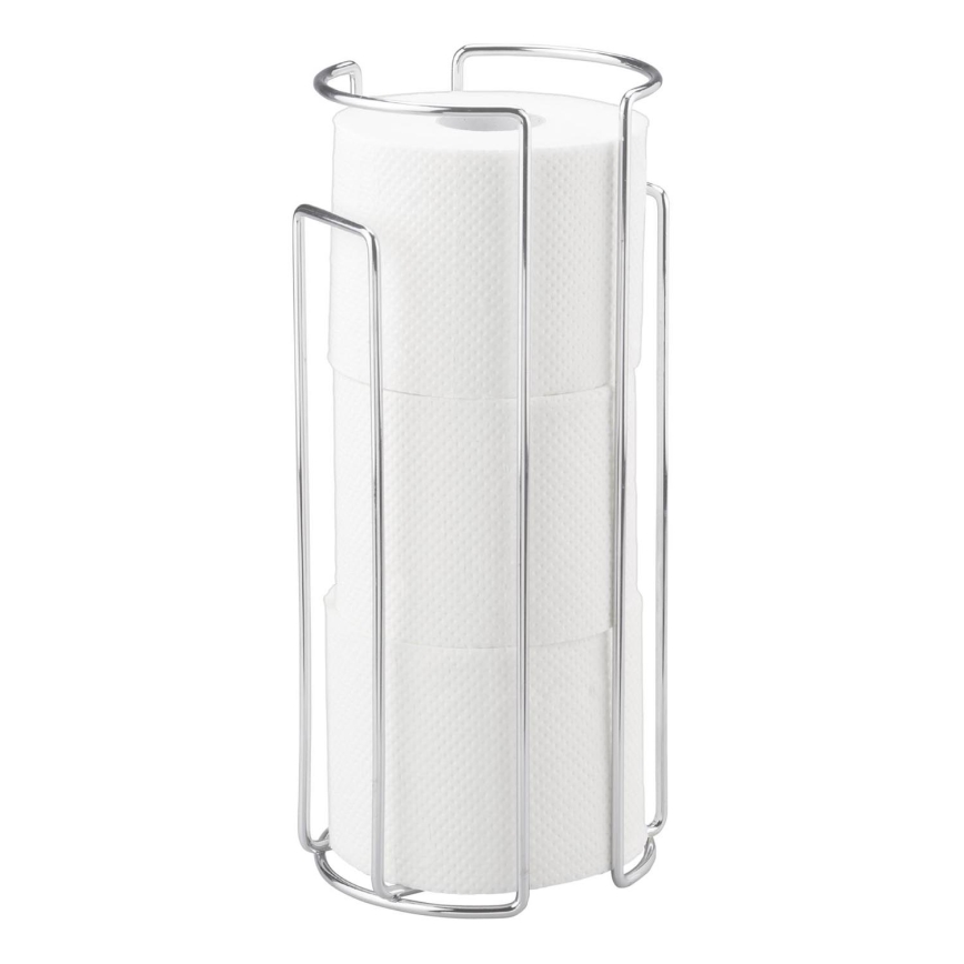 WENKO 16825100 - Porte-rouleau de papier toilette MILANO 13,5x32 cm chromé brillant