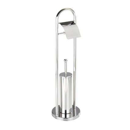WENKO 16993100 - Set per WC VASTO 22x81 cm in acciaio inox/argento