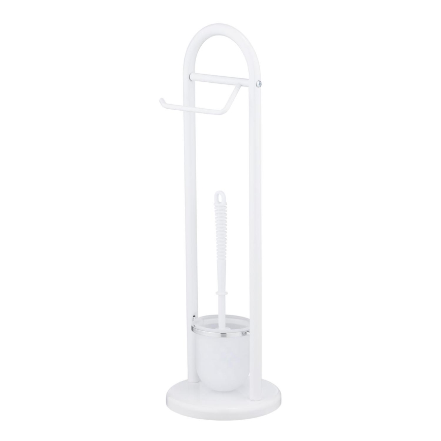 WENKO 17092100 - Brosse WC SIENA 19x63 cm blanc/satiné