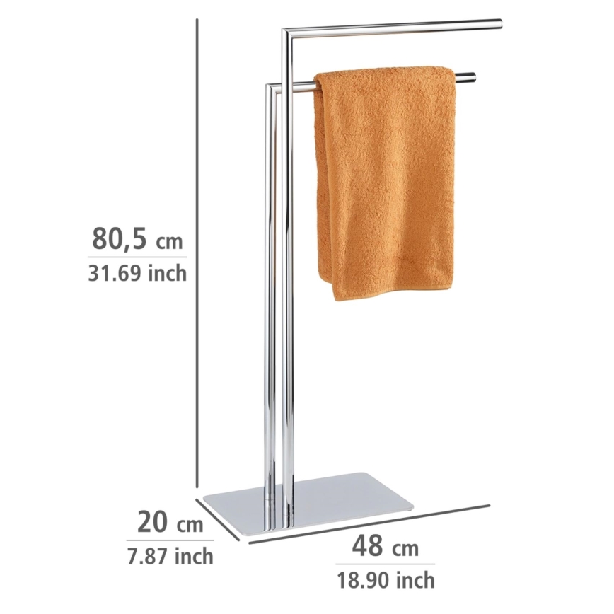 WENKO 18563100 - Porta asciugamani RECCO 48x80,5 cm cromo lucido