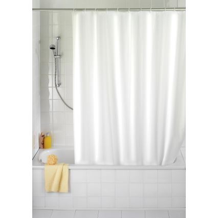 WENKO 19104100 - Duschvorhang 180 x 200 cm weiß