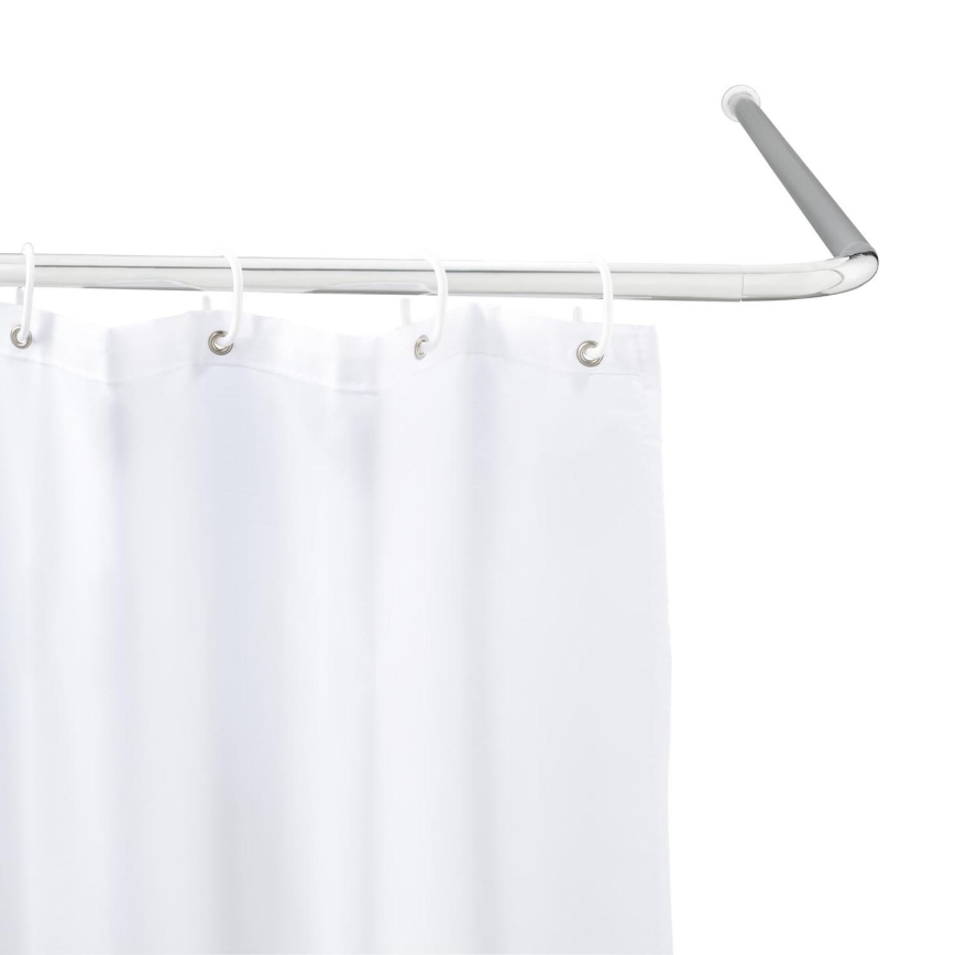 WENKO 19215100 - Support de barre UNIVERSAL 2x2 cm chrome/blanc