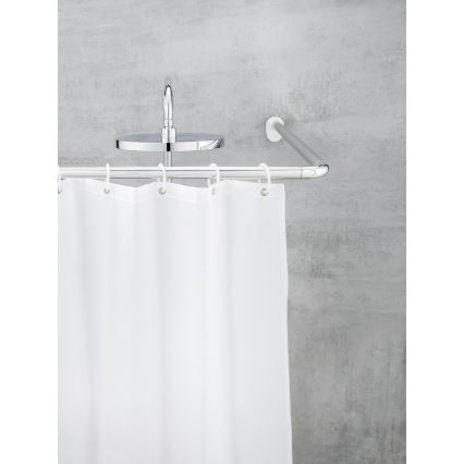 WENKO 19218100 - Asta UNIVERSAL 2,5x2,5 cm cromo/bianco
