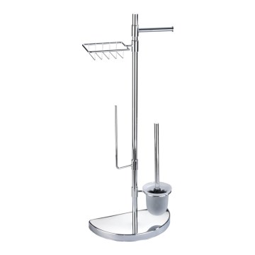 WENKO 196022500 - Centro da toilette SPACE MARVEL 34x84,5 cm argento/satinato