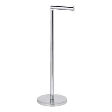 WENKO 19637100 - Portarotolo per carta igienica 21x55 cm in acciaio inox/argento
