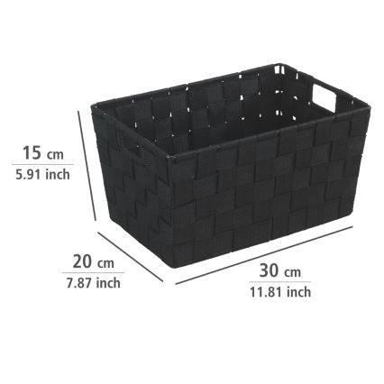 WENKO 19878100 - Korb ADRIA 30x20 cm schwarz