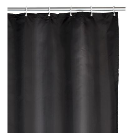 WENKO 20043100 - Rideau de douche 180x200 cm noir