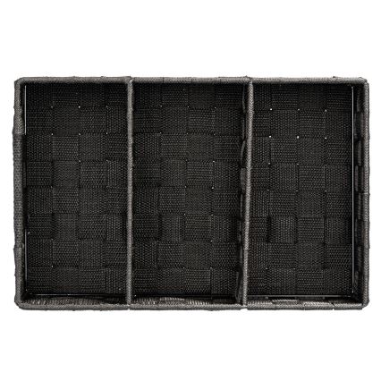WENKO 20978100 - Organizer ADRIA 32x21 cm nero